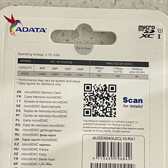 ADATA Premier 64GB MicroSDXC Card with Adapter – High-Speed & Reliable Storage - Picture 8 of 10